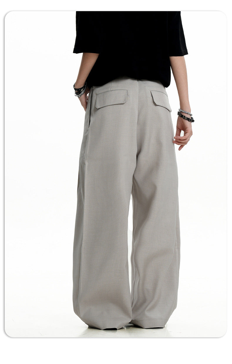 Wide-leg long pants