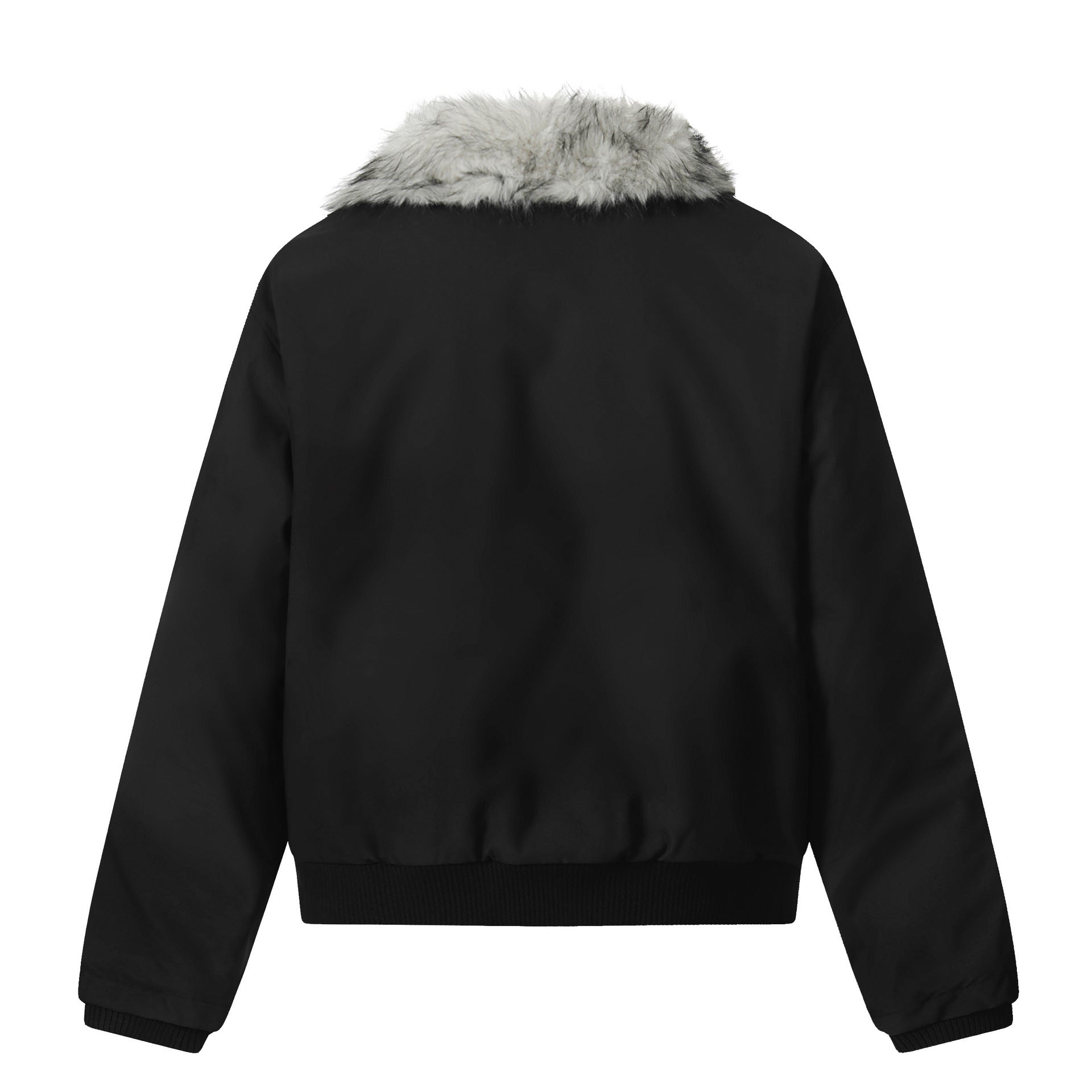 Cotton Jacket With Fur Collar