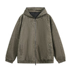 Hooded Thick Cardigan Sweatshirt