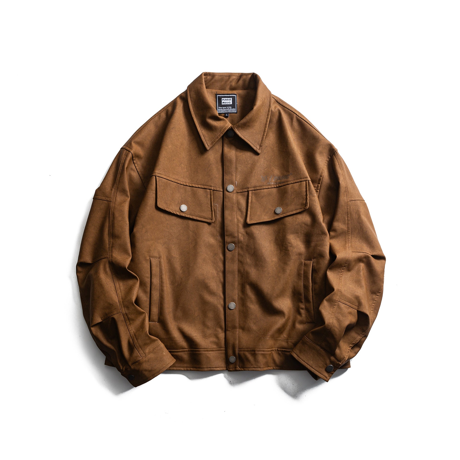 Leather Printed Jacket