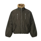 Wool Collar With Cotton Jacket