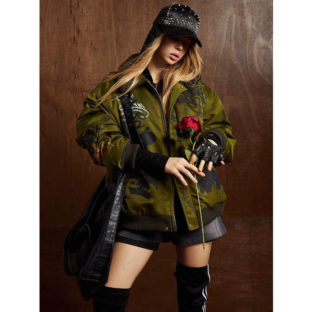 Graffiti Rose Jacket