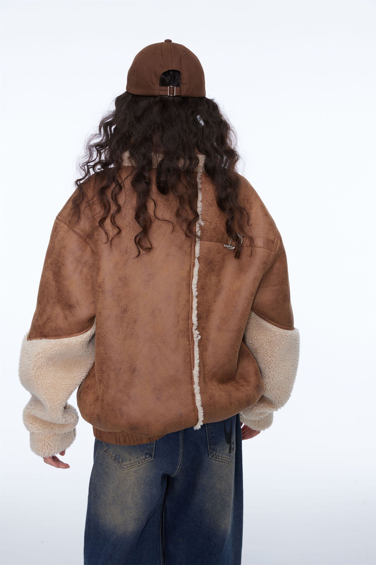 Cozy Brown & Beige Teddy Zip Jacket