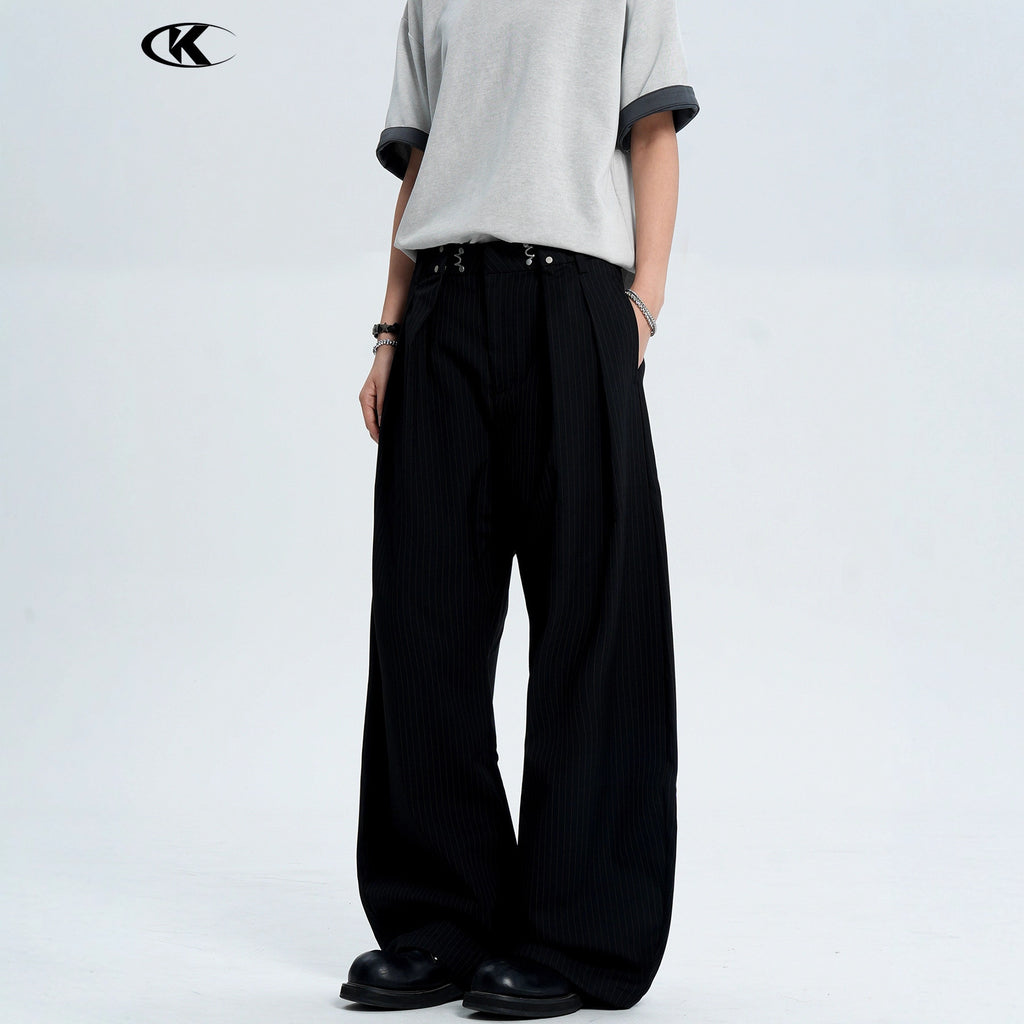 Tapered legs casual pants