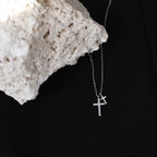 LEUNSA Diamond Cross Necklace