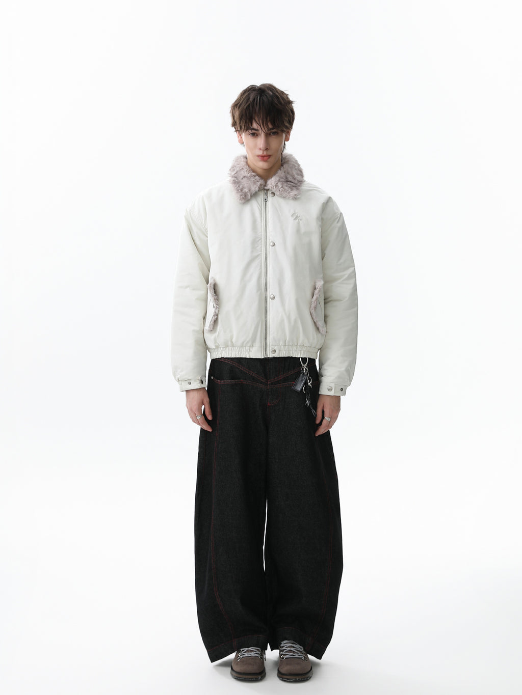 Fur Collar Velvet Jacket