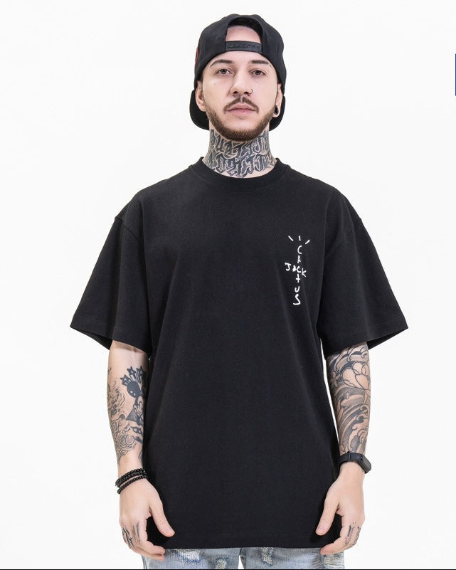 Documentary Same Style Limited Round Neck Loose Short Sleeve T-Shirt