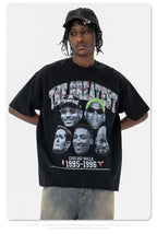 Loose t-shirt with portrait