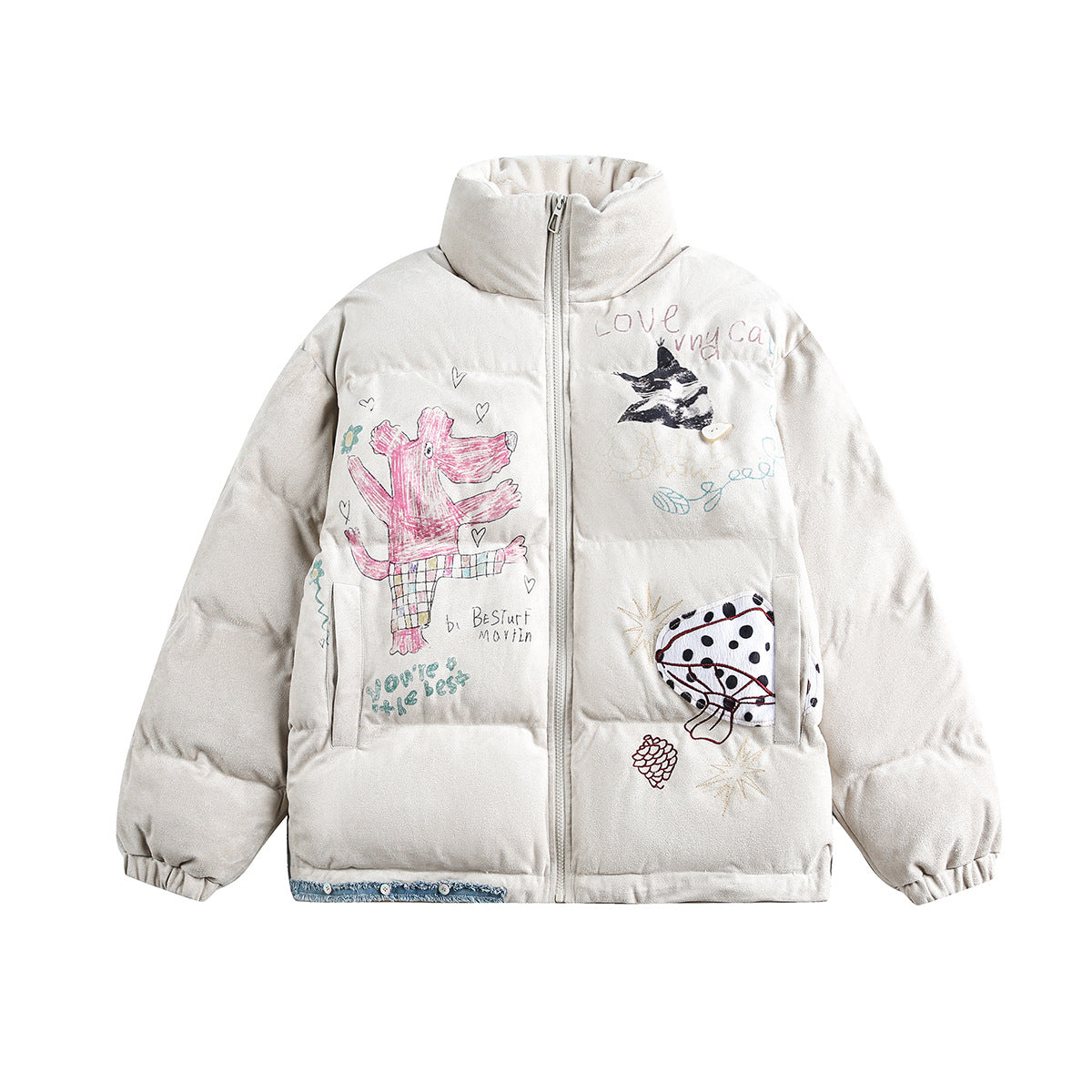 Cotton Graffiti Puffer Jacket