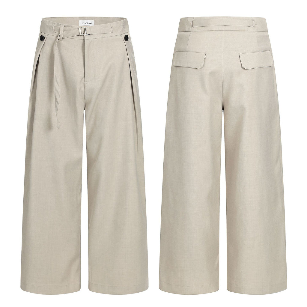 Wide-leg long pants