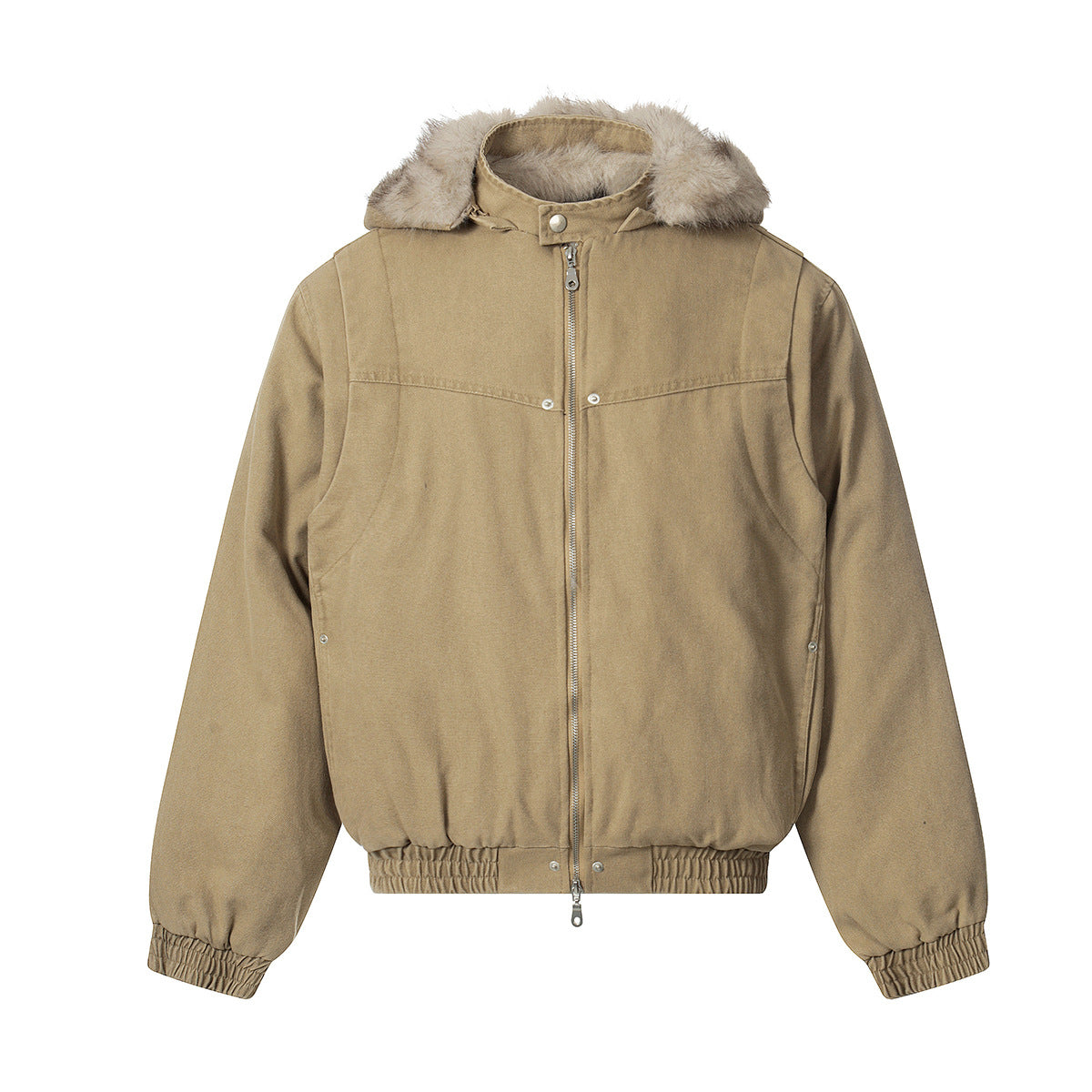 Detachable Hooded Cotton Jacket