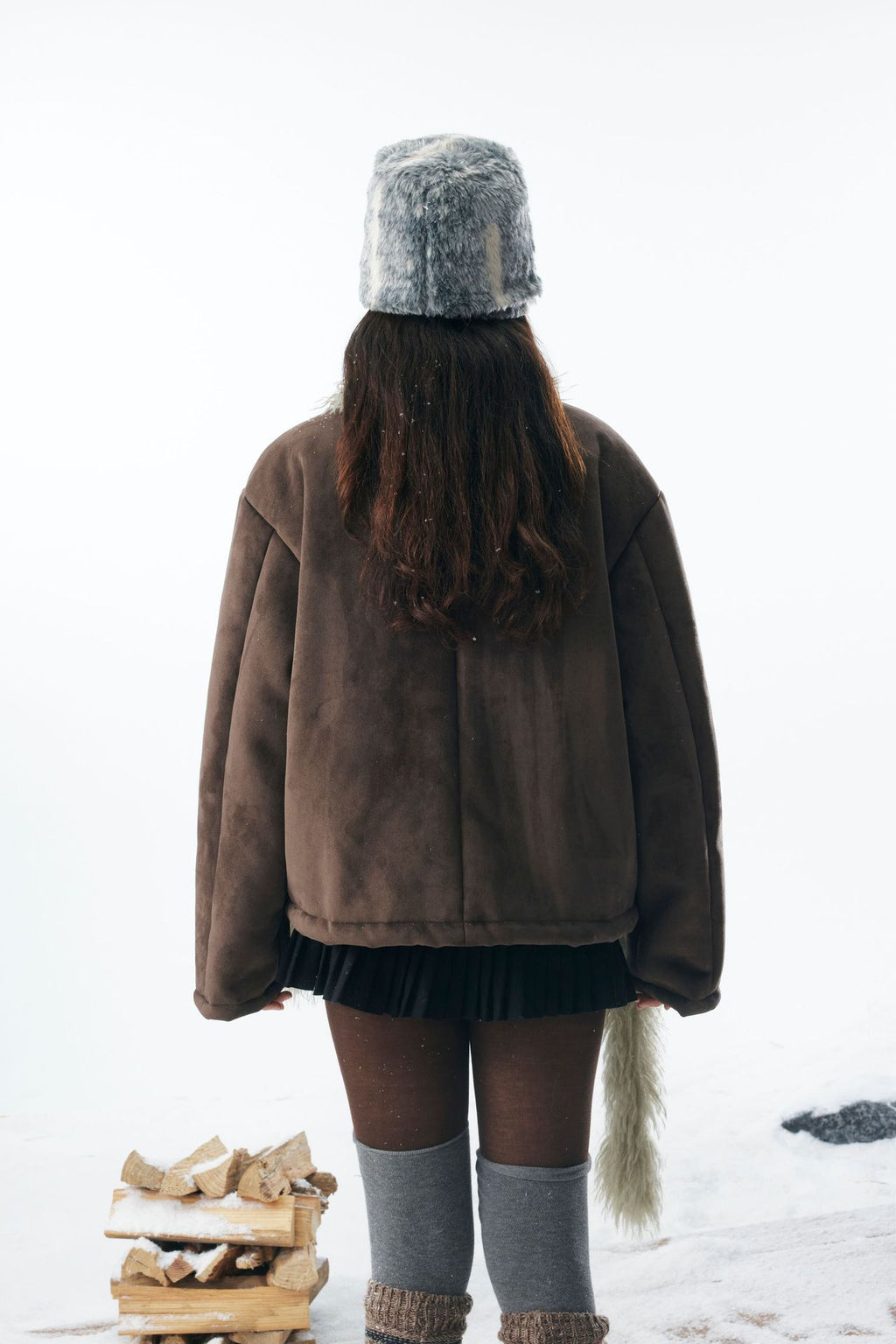 Brown Lambhair Coat
