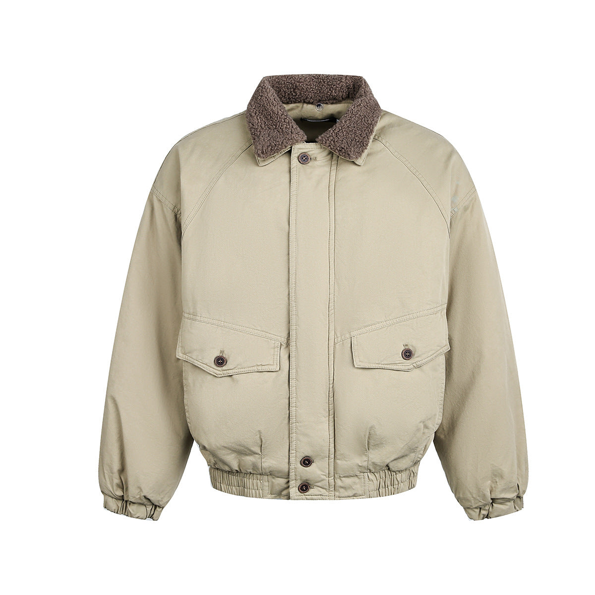 Lamb Wool Collar Cotton Jacket