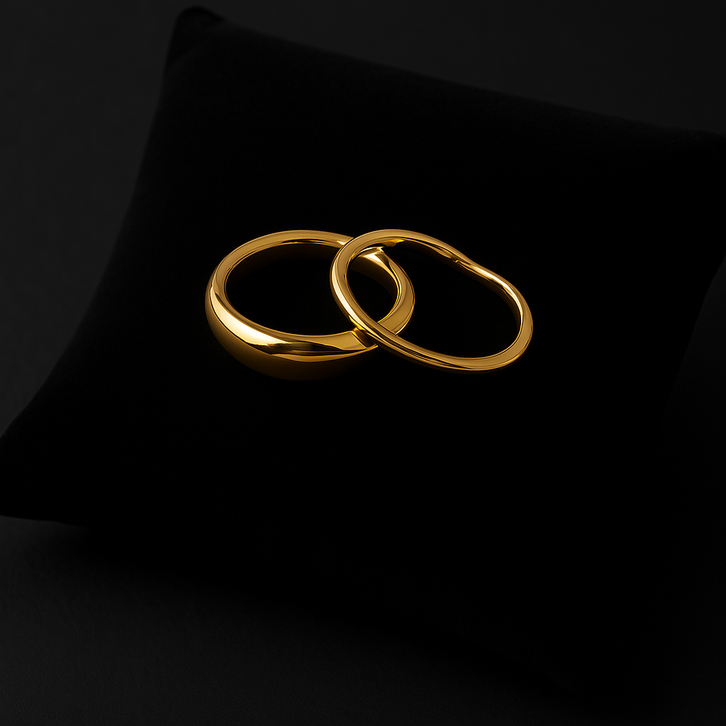 Women's Gold Plated Set Ring