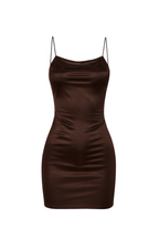 Elegant One-Shoulder Satin Dress