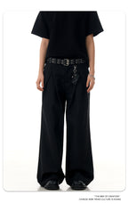 Pleated Slim Fit Casual Pants