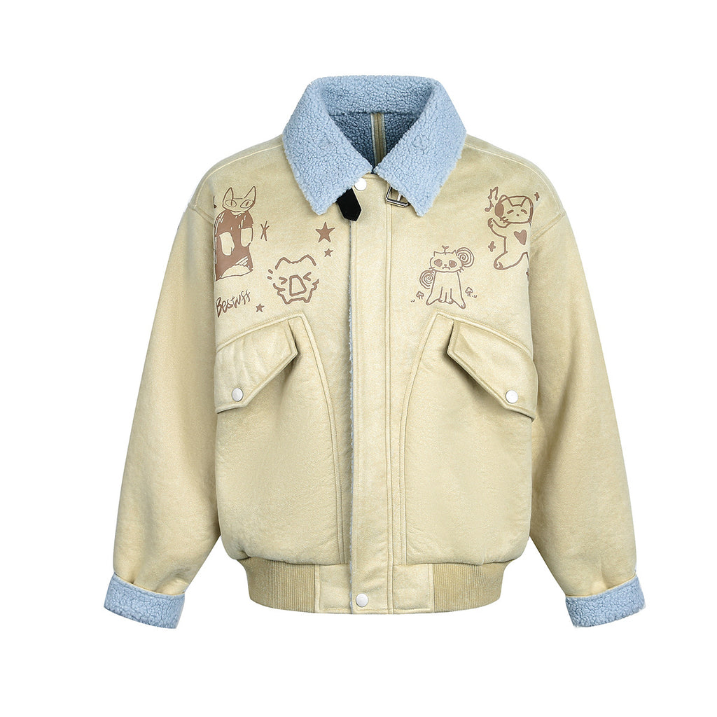 Suede Couple's Cotton Jacket