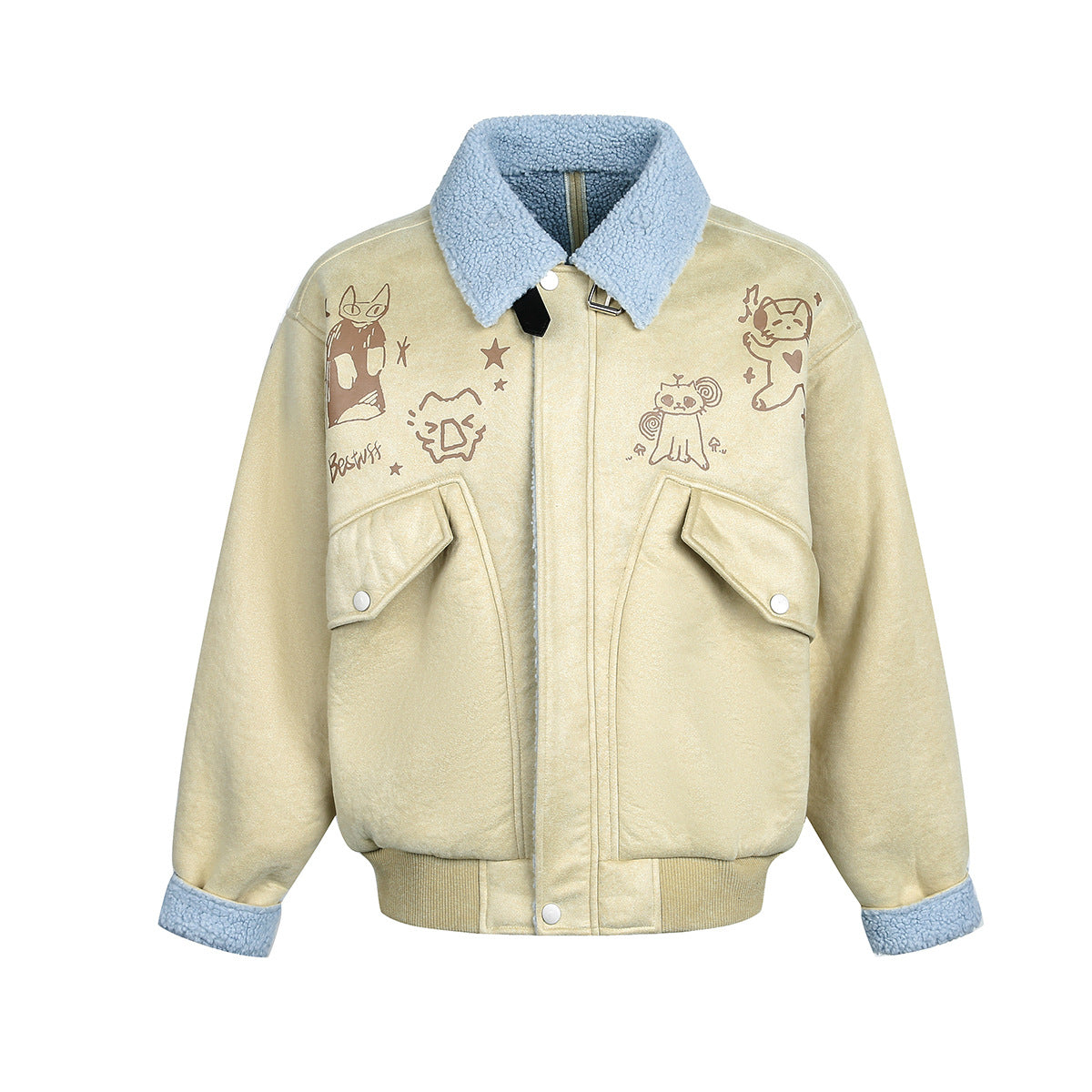 Suede Couple's Cotton Jacket