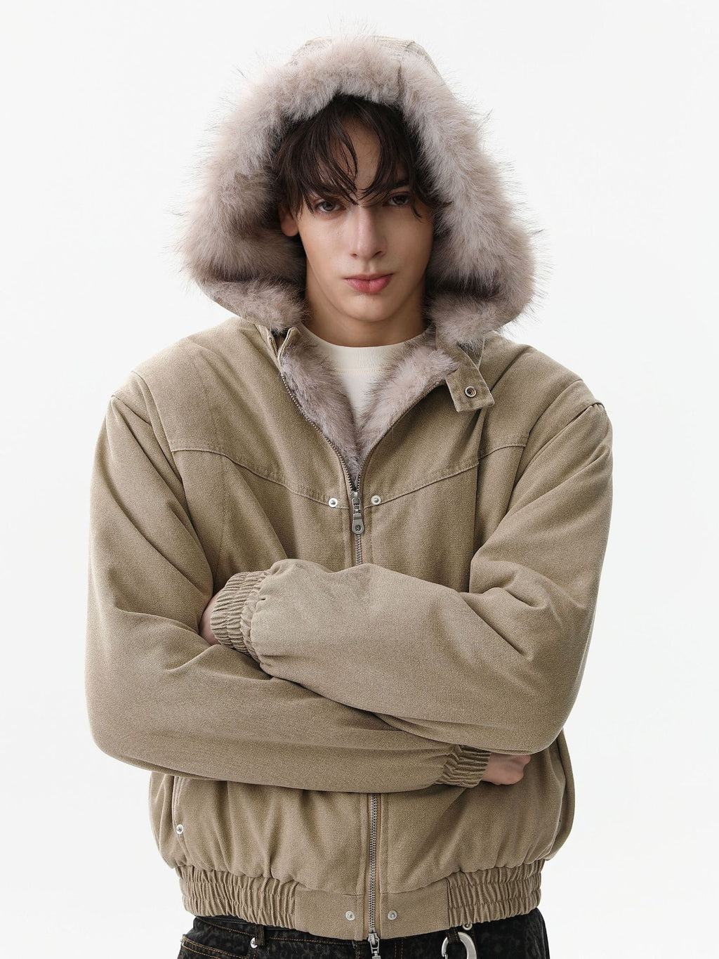 Detachable Hooded Cotton Jacket
