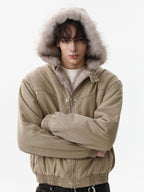 Detachable Hooded Cotton Jacket