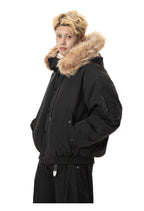 Mountain Carving Warm Puffer Jacket