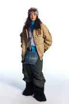 Suede Lamb Wool Cotton Coat Jacket