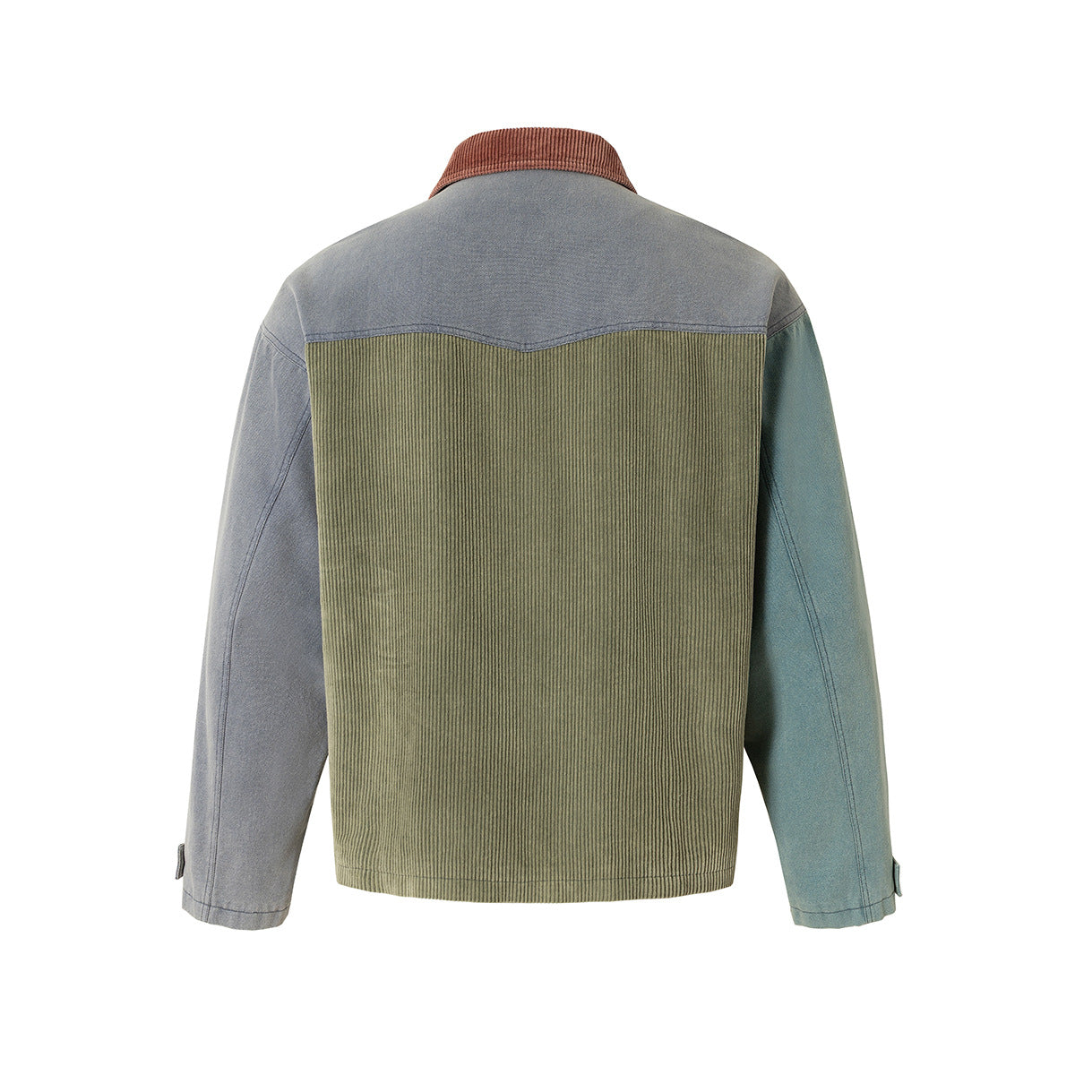 Color blocked workwear jacket vintage corduroy jacket
