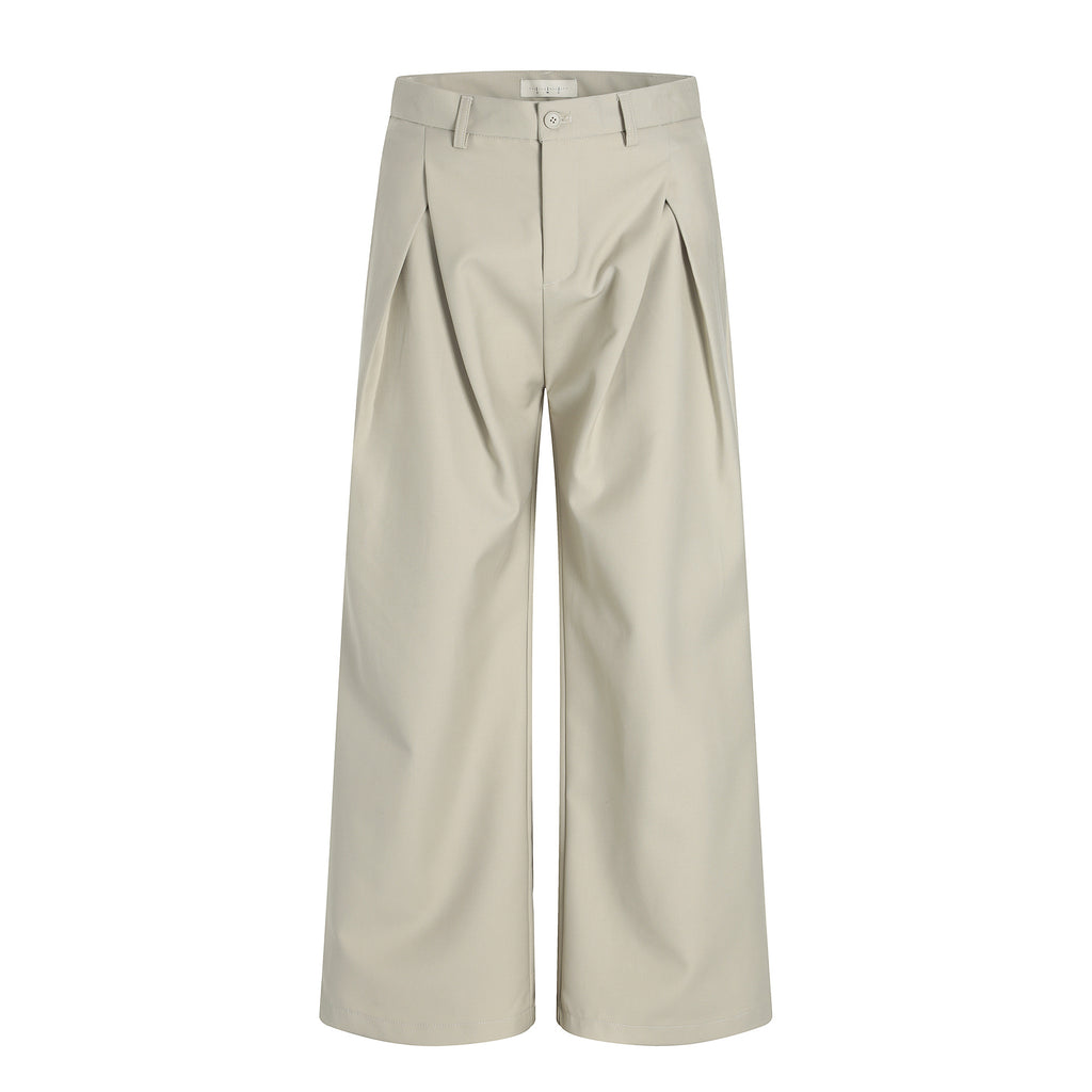 Pleats Slimming and Casual Long Pants