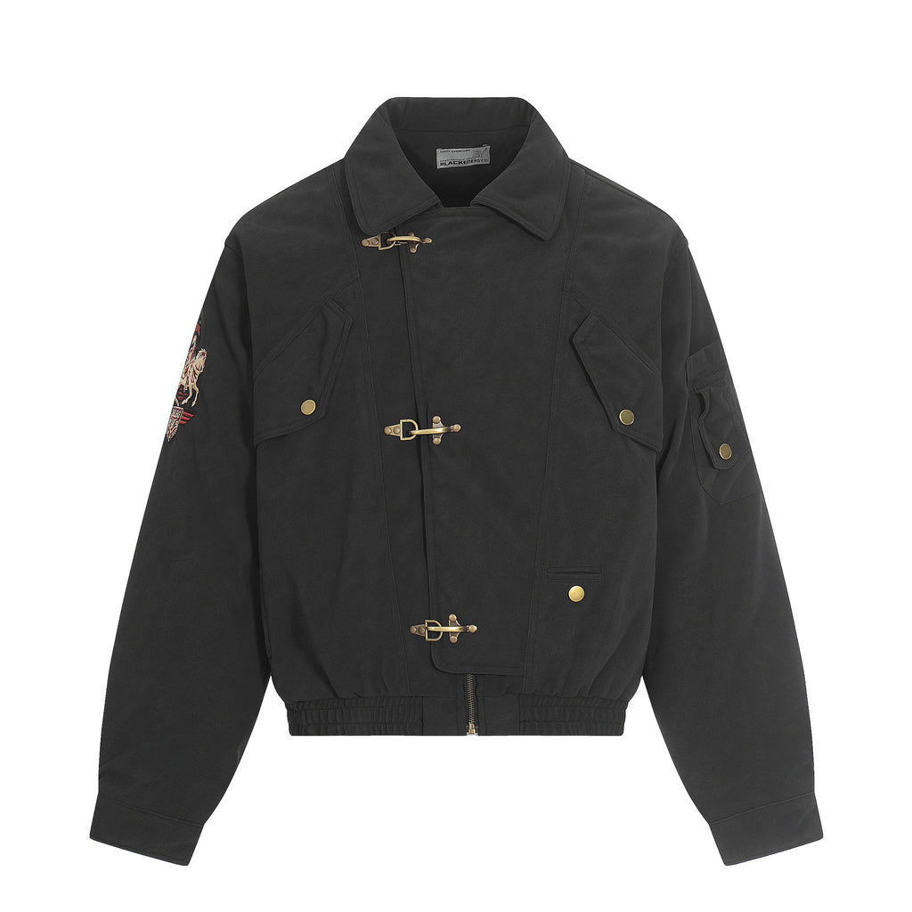 Luxury Emblem Embroidered Jacket