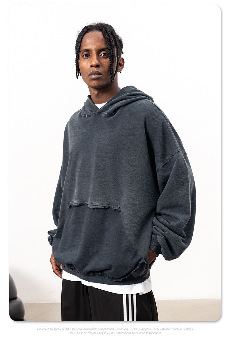 Paris Plain Hoodie Vintage Sweatshirt