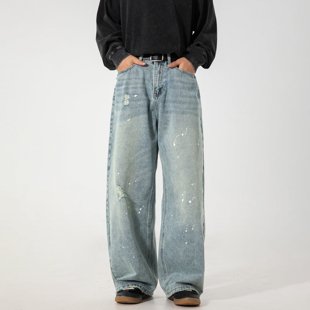 Distressed Denim Jeans