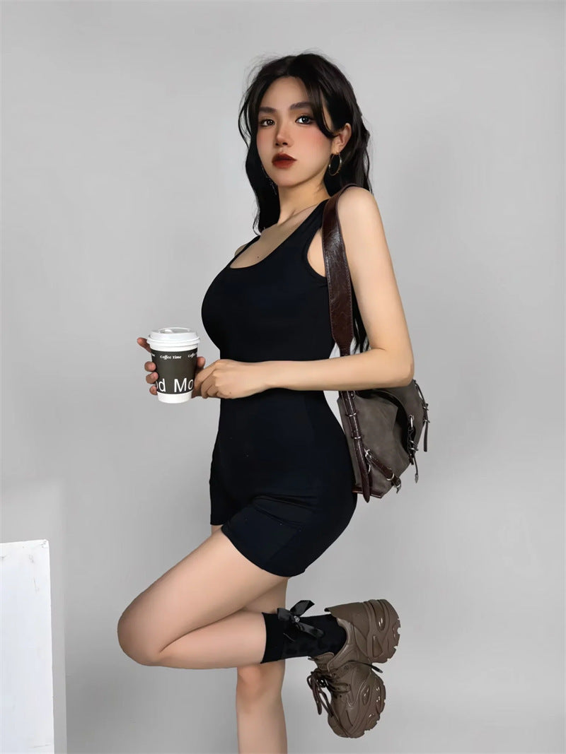 U-Neck Sleeveless Dress