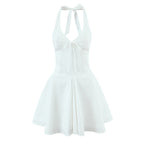 V-neck chic back strap dress