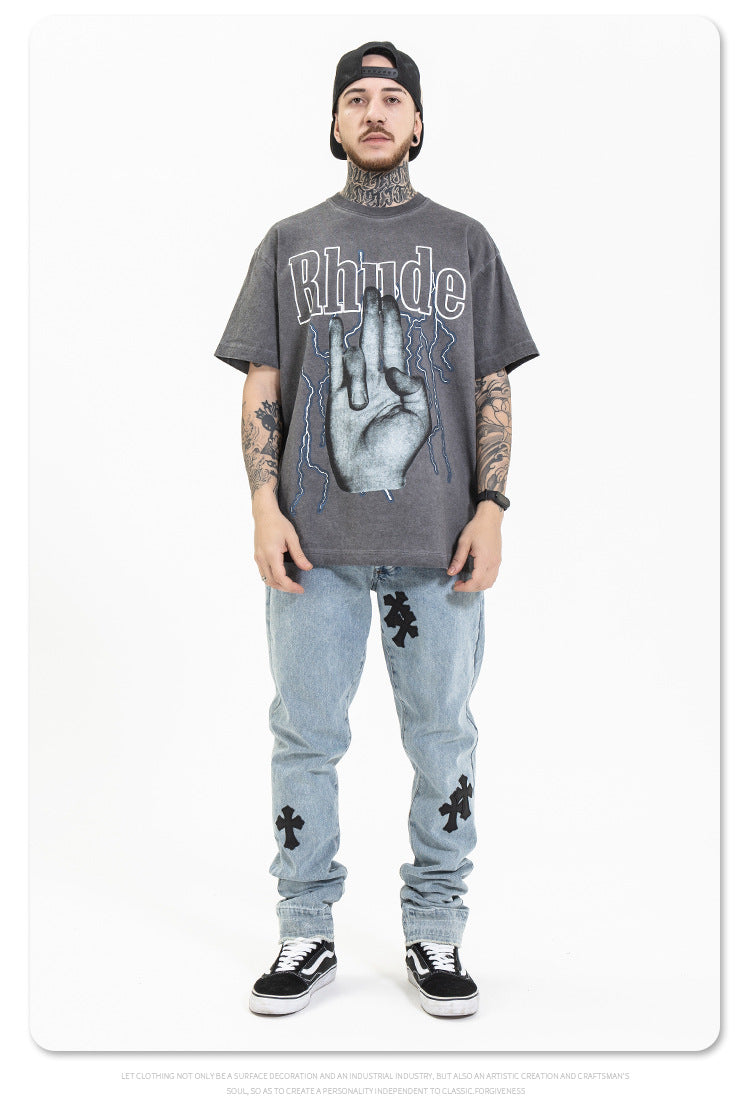 Loose personality rock t-shirt