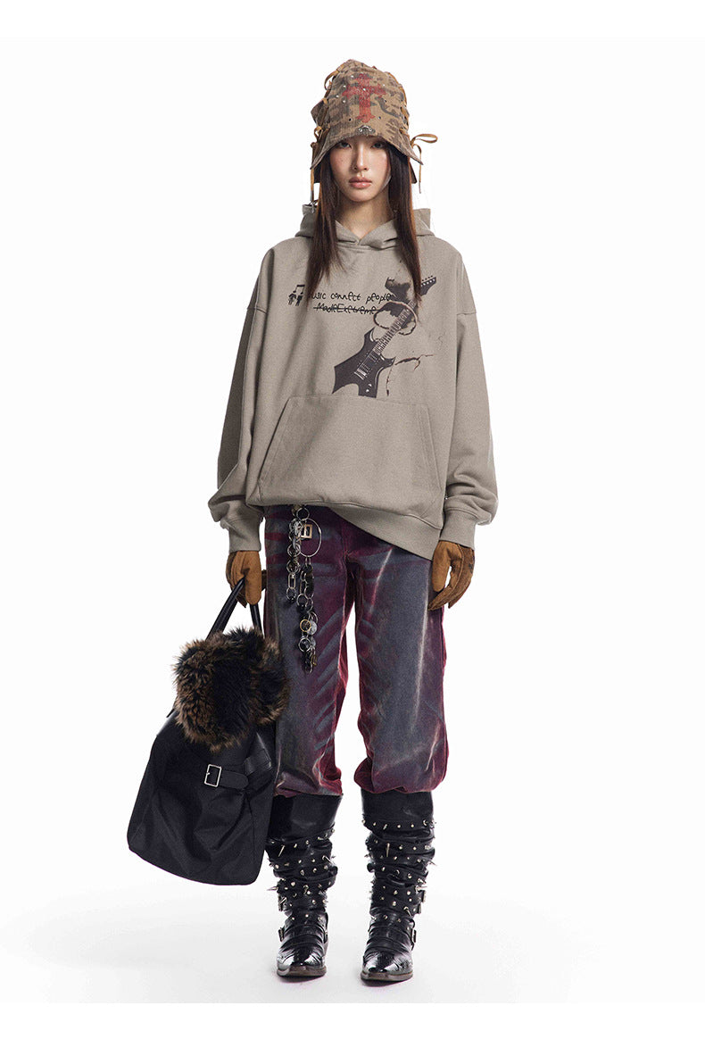 Vintage Rock Guitar Sweatshirt