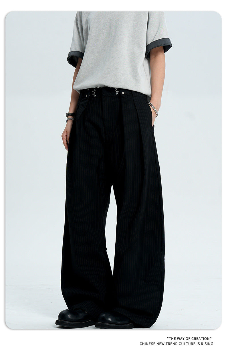 Tapered legs casual pants