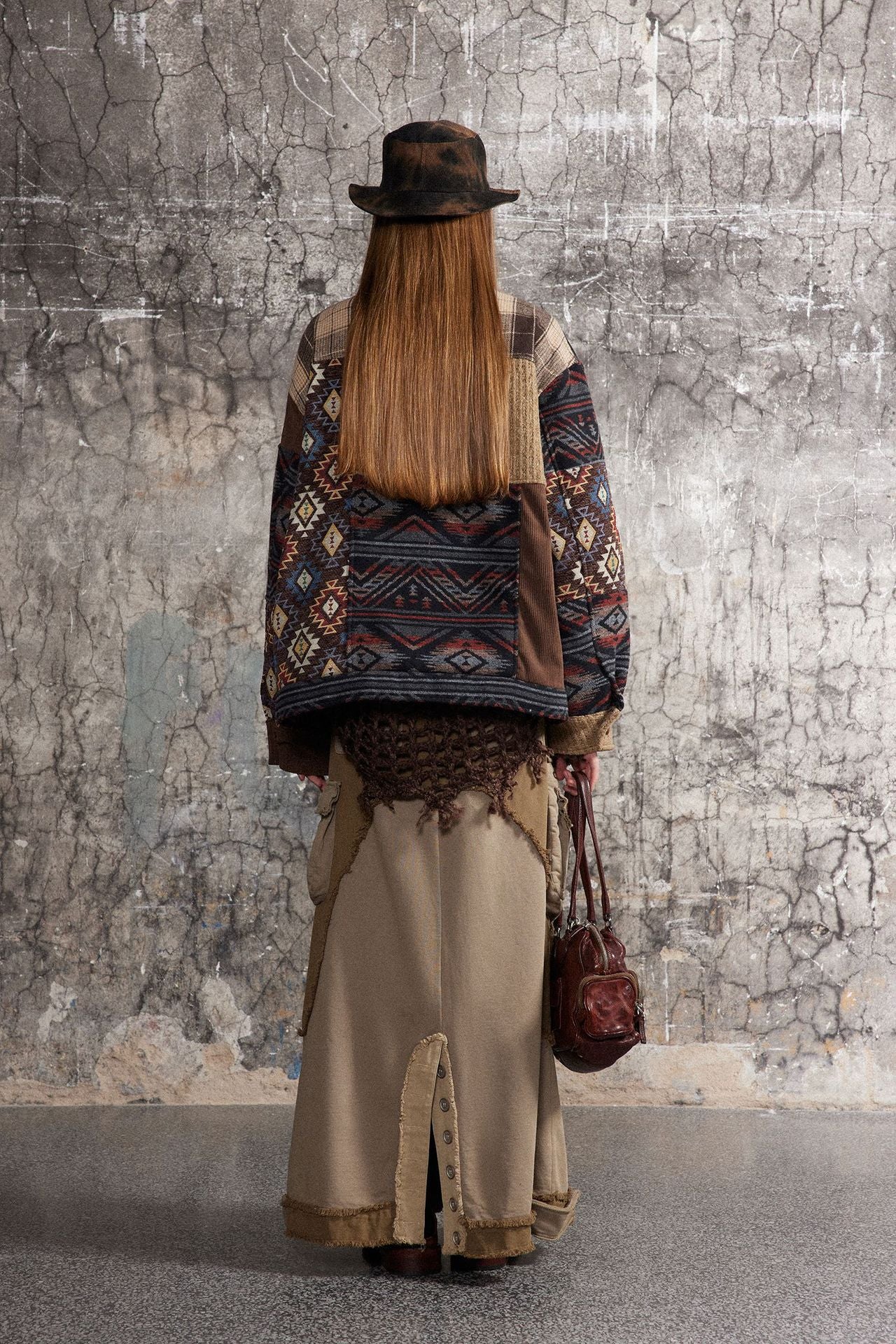 Street Style Ethnic Spliced Jacket