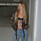 Velvet Lace Thread Top