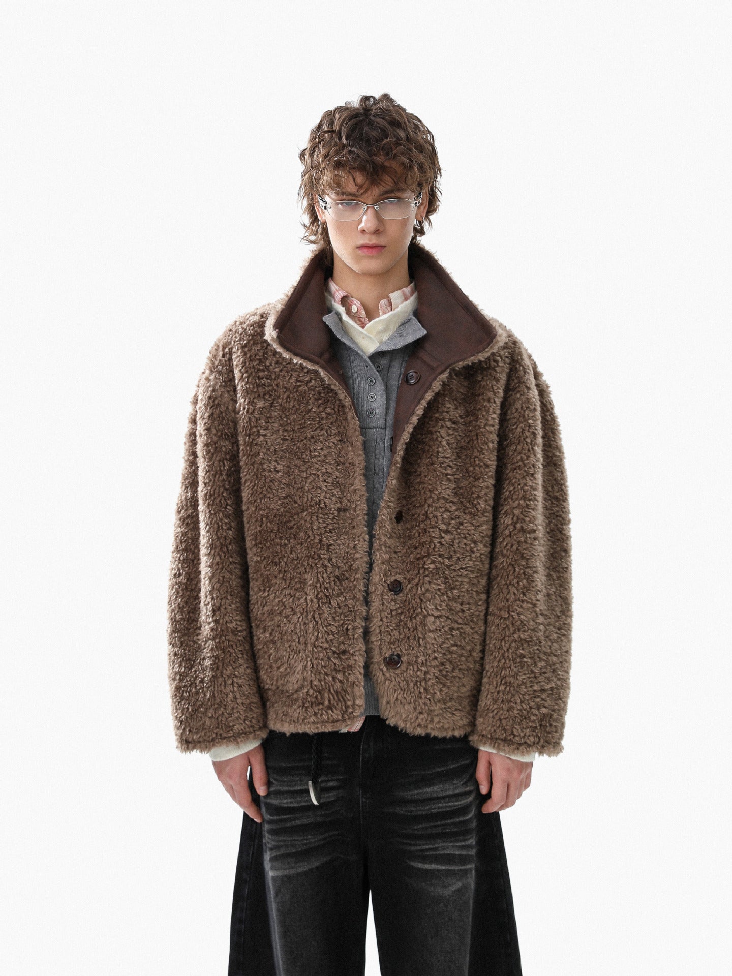 Fur And Leather Double-Sided Jacket