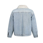 Lamb Wool Denim Cotton Jacket