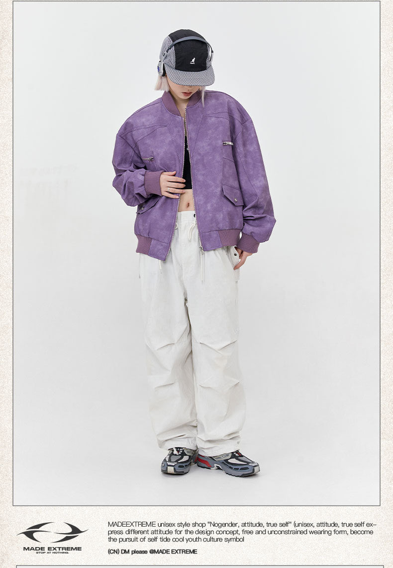 Deconstructed Fashion Leather Jacket