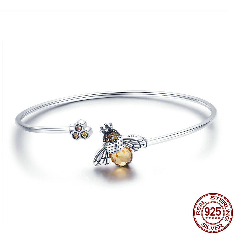 Leunsa silver bracelet with bee