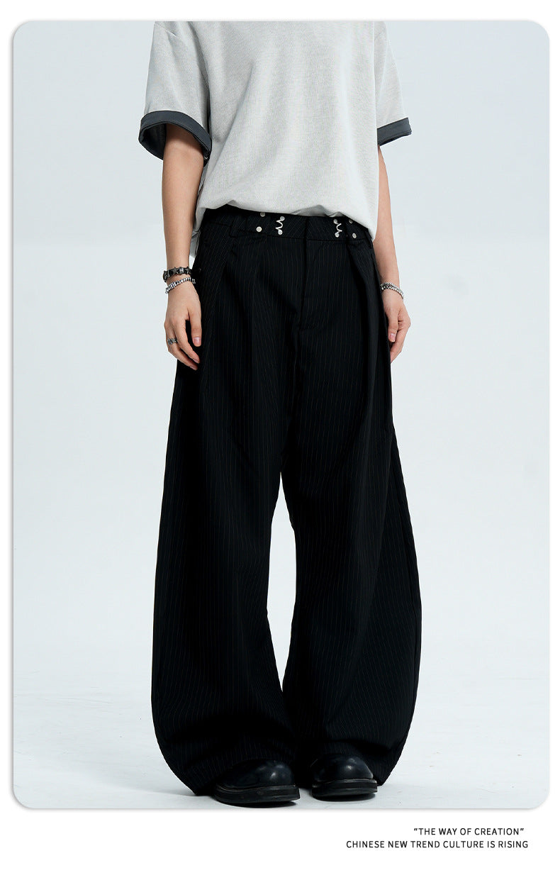 Tapered legs casual pants