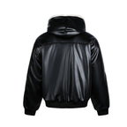 Black Cross Leather Jacket