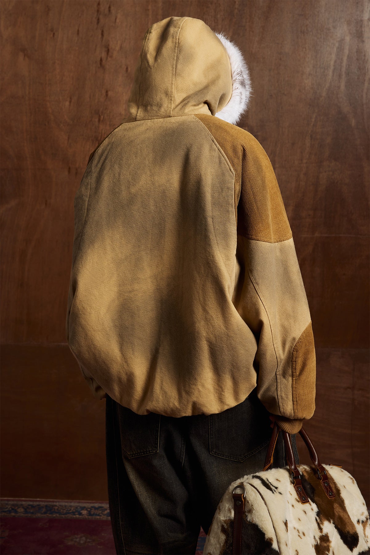 Shearling Cotton Coat