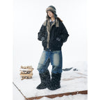 Winter Coat with Fur Collar