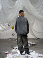 Knitted Sleeve Cotton Jacket