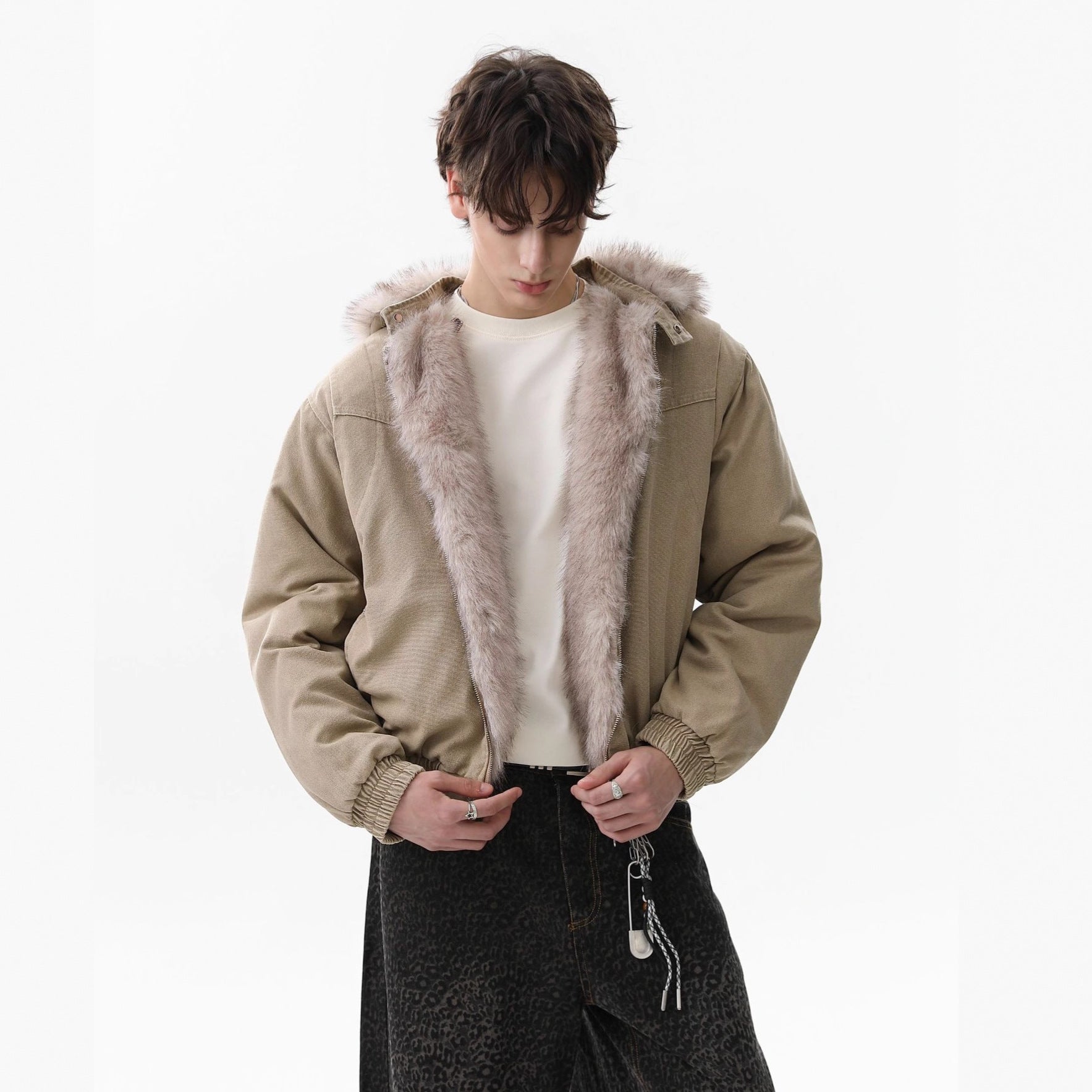 Detachable Hooded Cotton Jacket