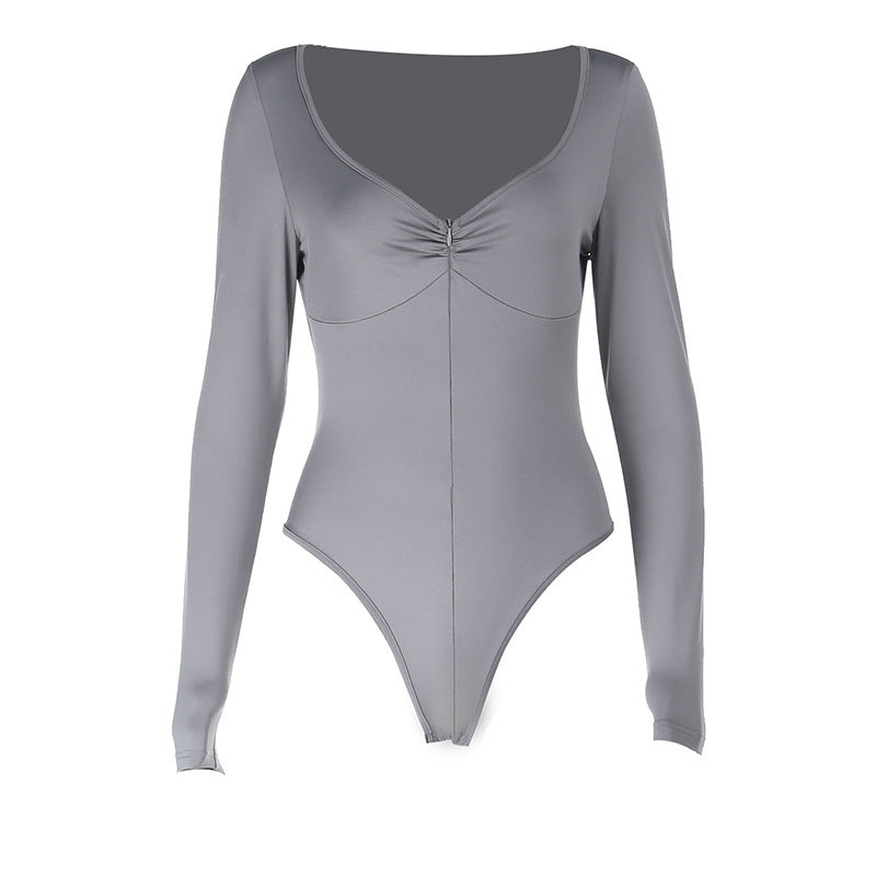 V-neck Long Sleeved Top