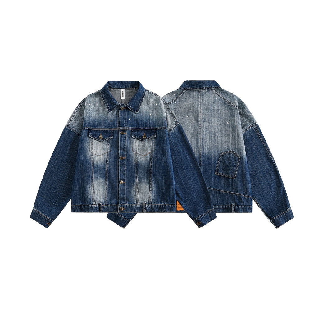 Street Style Deconstructed Denim Jacket